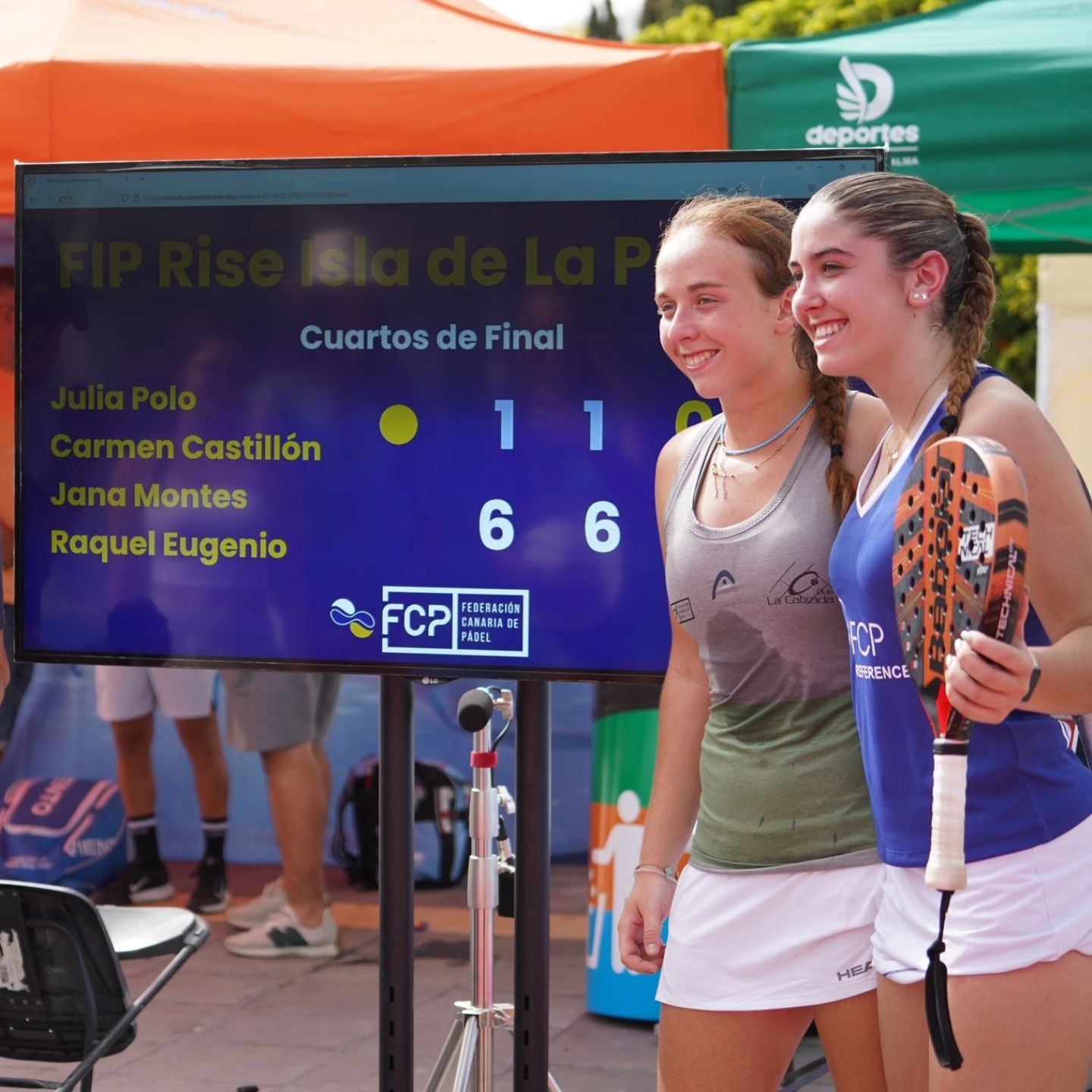 Raquel Eugenio y Jana Montes cuartos FIP Canarias
