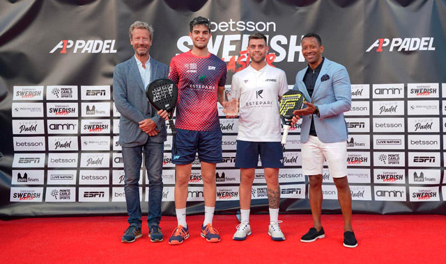 Juan Ignacio de Pascual y Gonzalo Alfonso subcampeones A1 Padel Suecia 2023