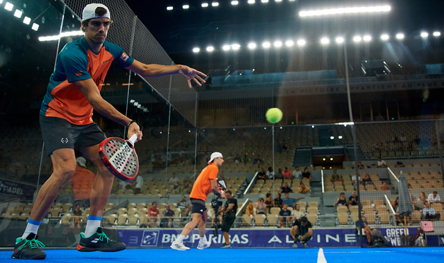 Juan Lebrón y Ale Galán partido Paris Major Premier Padel 2023