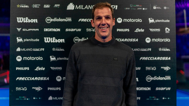 Juan martín Díaz despedida Premier Padel Milán 2023