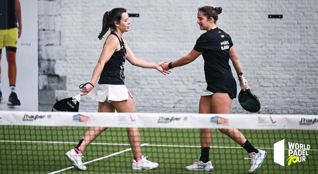 Lucía Martínez y Marta Barrera cuadro final Bruselas