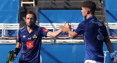 Tres intensos sets provocan la sorpresa de Grabiel y Moyano
