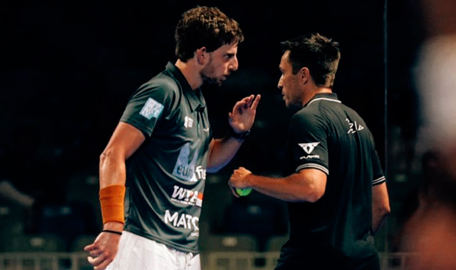 Miguel Yanguas y Fernando Belasteguín inicio cuadro final Málaga Open 2023