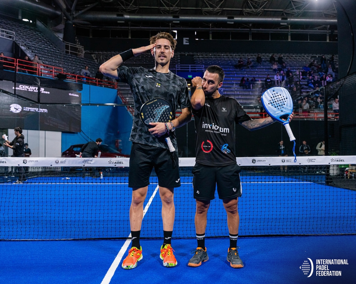 Miguel Benítez y Álvaro Cepero inicio cuadro final Mar del Plata P1 2024