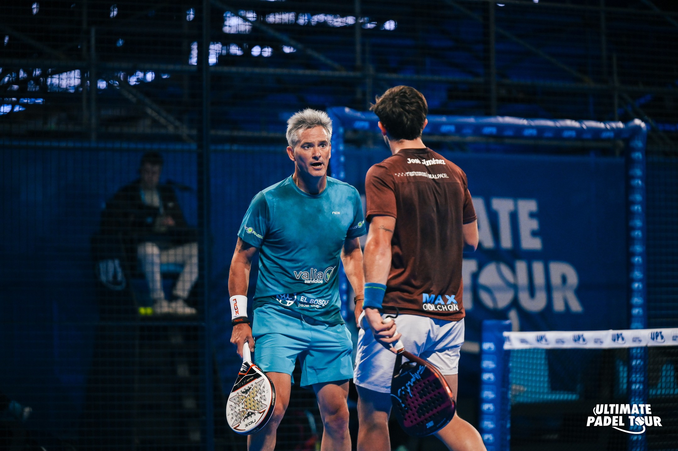 Miguel Lamperti y José Jiménez inicio cuadro final A Coruña Open