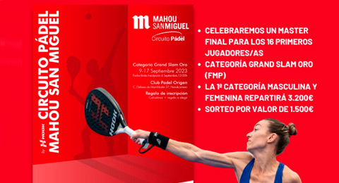 El Circuito Mahou San Miguel abre inscripciones para su última prueba antes del ansiado Master Final