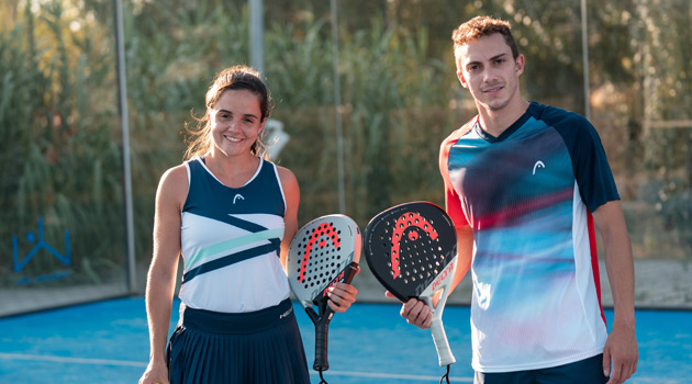 Nueva colección Delta HEAD Padel Paula Josemaría y Agustín Gutiérrez