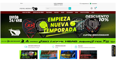 Pádel Ibérico, nueva tienda online para un referente del sector del pádel