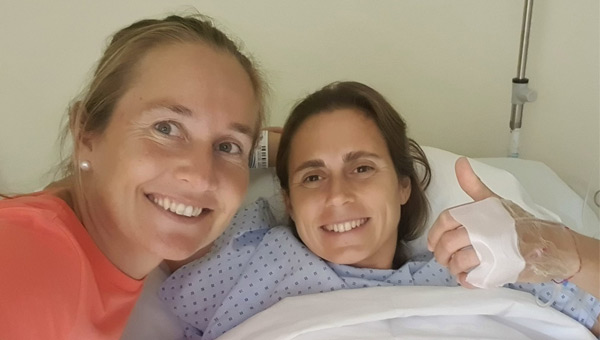 Cecilia Reiter quirófano operación