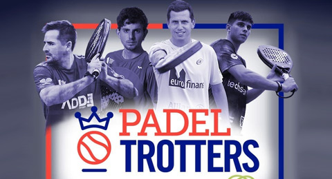 Puro espectáculo de los Padel Trotters para ambientar la ciudad condal