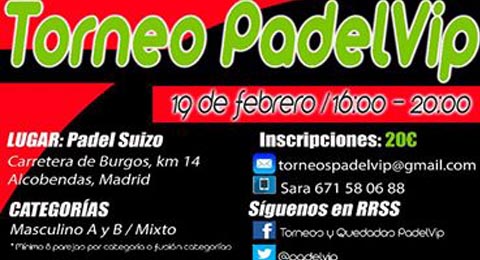 Juega al pádel con una nueva edición del torneo PadelVip