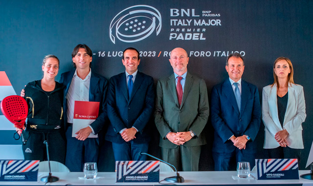 Presentación Italy Major Premier Padel 2023