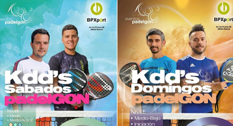Doble apuesta de Eventos Padelgon con sus citas para el fin de semana
