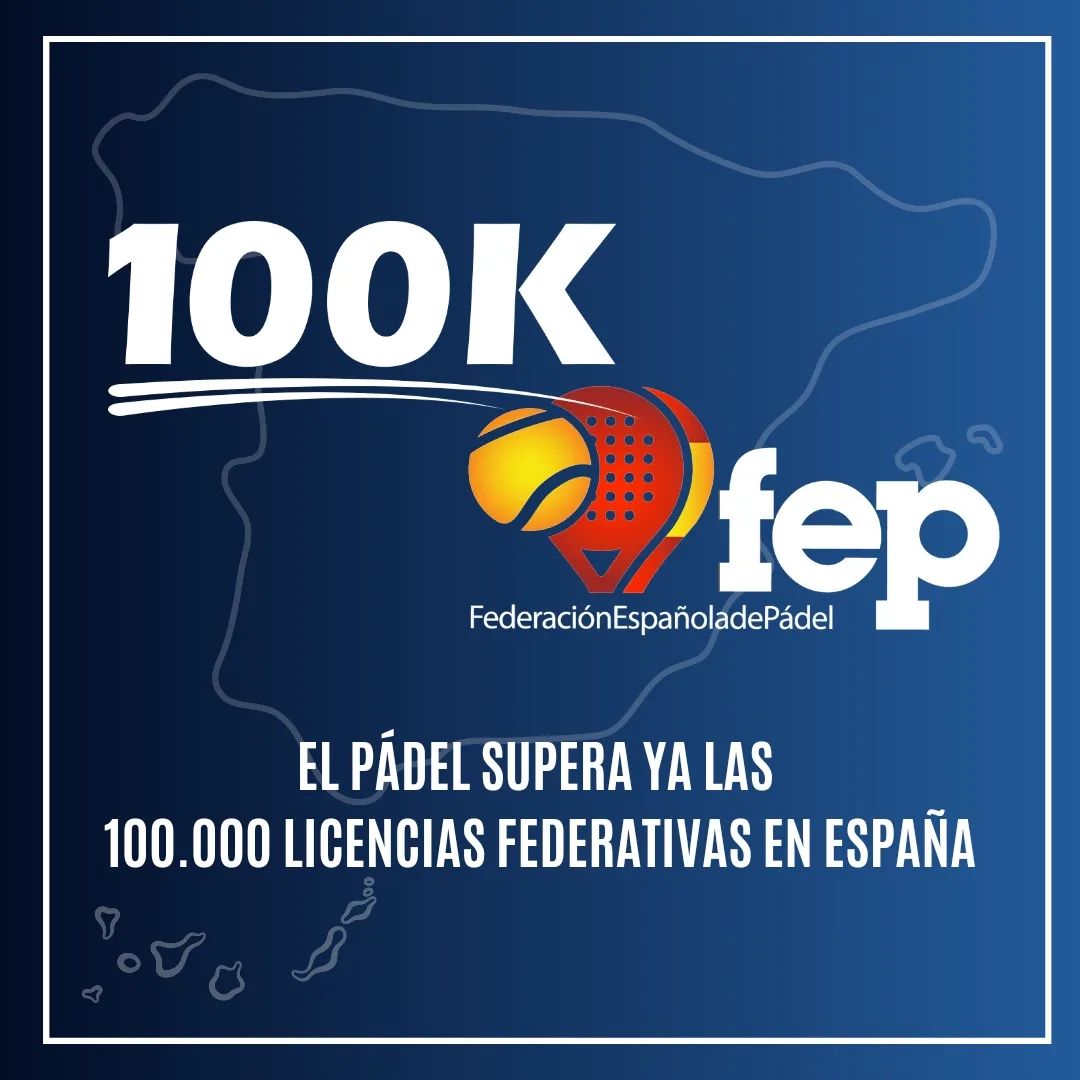 Número de licencias de pádel en España 2023