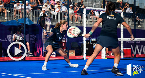 Ari Sánchez y Paula Josemaría: así dieron el primer golpe de la temporada para levantar el Master de Abu Dhabi