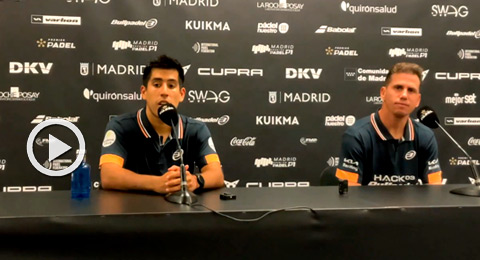 Fede Chingotto y Paquito Navarro: ''Tratamos de aprovechar cada oportunidad que tenemos y eso nos ha permitido realizar un partido tan bueno''