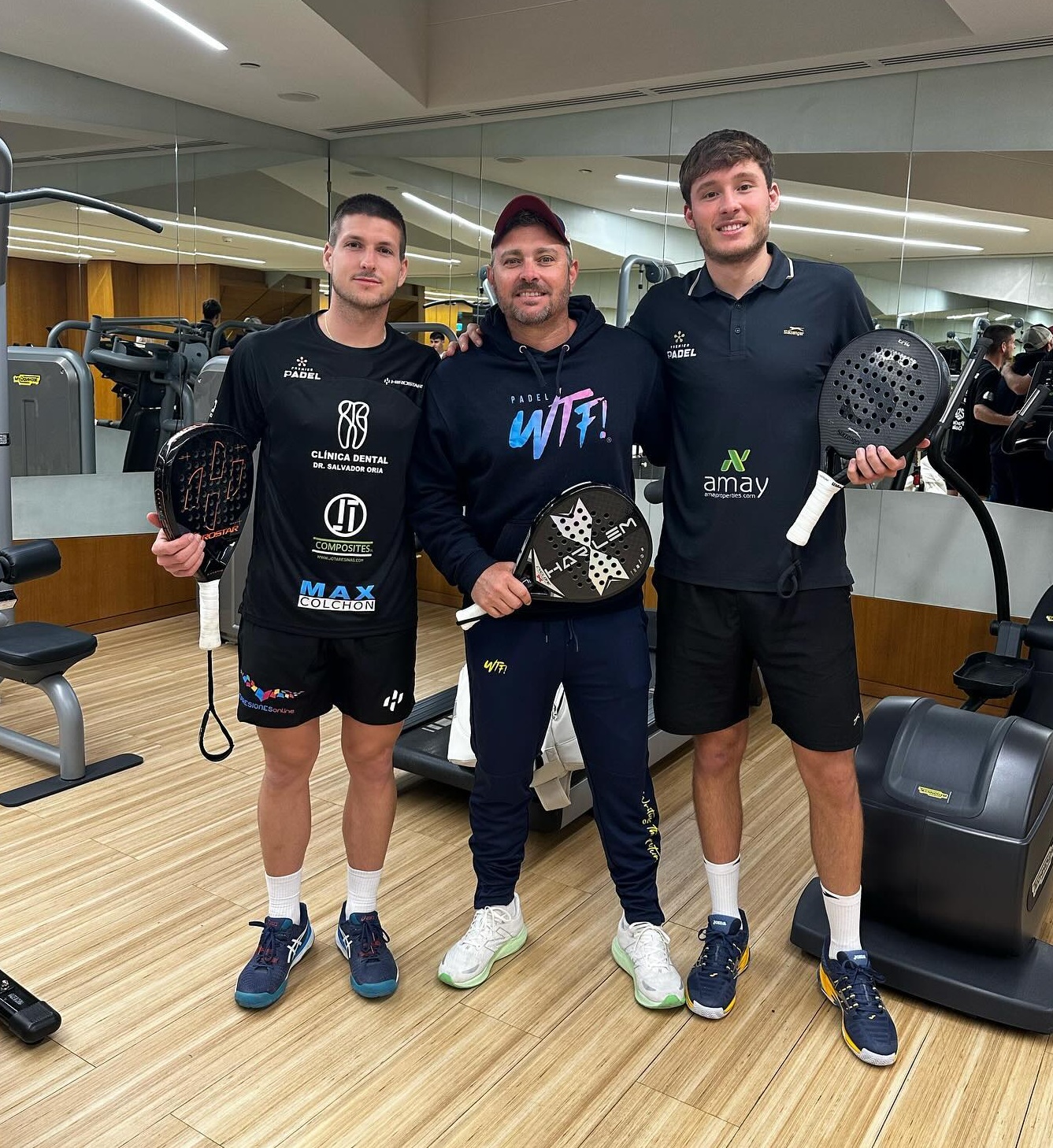 Salva Oria y Nacho Sager previas Riad Season Premier Padel 2024