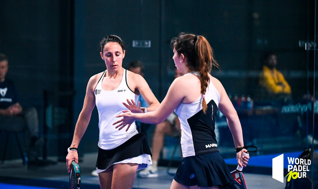 Sandra Hernández y martina Fassio previas Danish padel Open 2023