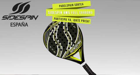 Sorteamos una magnífica pala SideSpin AW5 Full Carbono