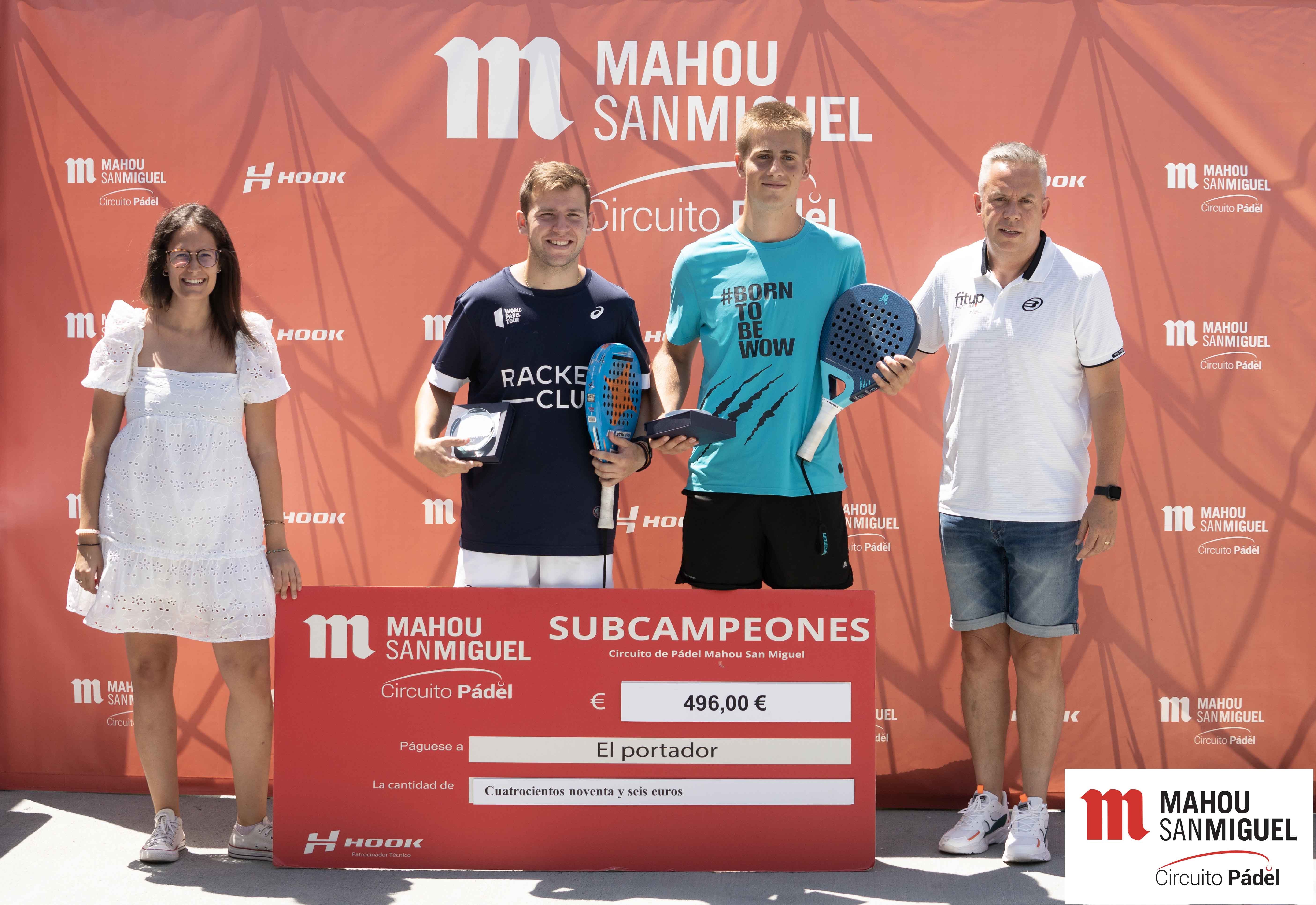 Subcampeones masculinos Circuito mahou San Miguel tercera rpueba temporada 2023