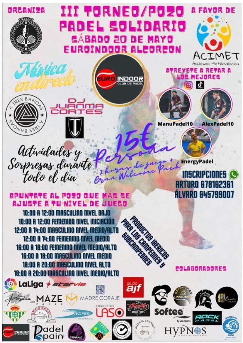 III Torneo Solidario ACIMET 2023 Euroindoor Alcorcón