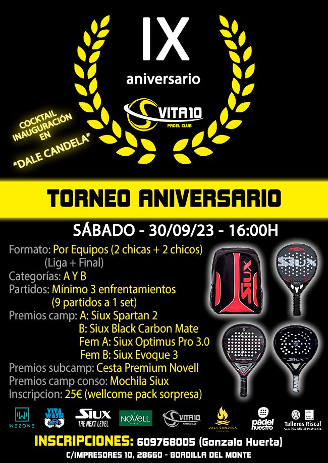Torneo vita10 noveno aniversario 2023
