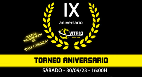 Fiesta total de pádel en el club Vita10 para celebrar su aniversario