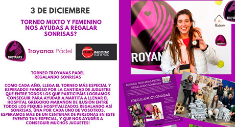 La solidaridad llega en clave femenina con Troyanas Pádel y Martita Ortega