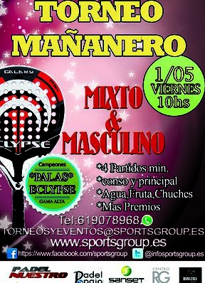 Torneo mañanero para aprovechar el puente