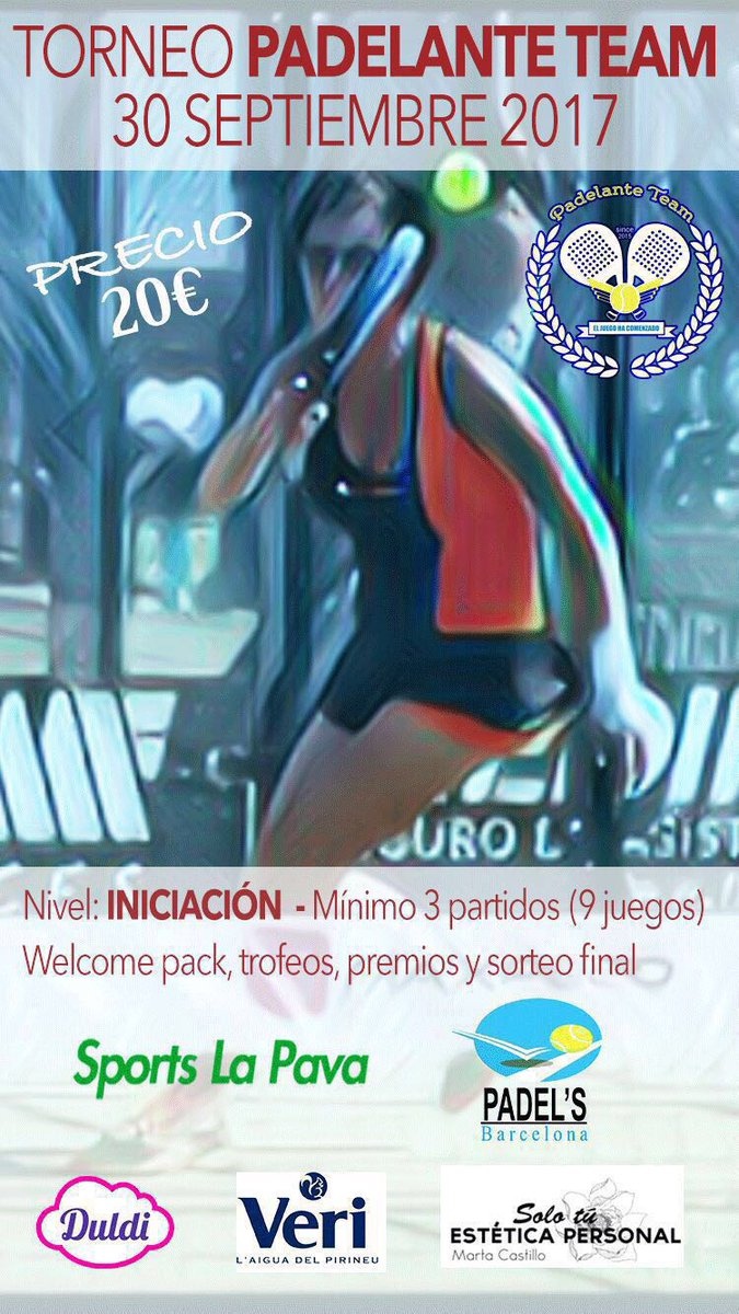 Torneo padelante team 30 septiembre