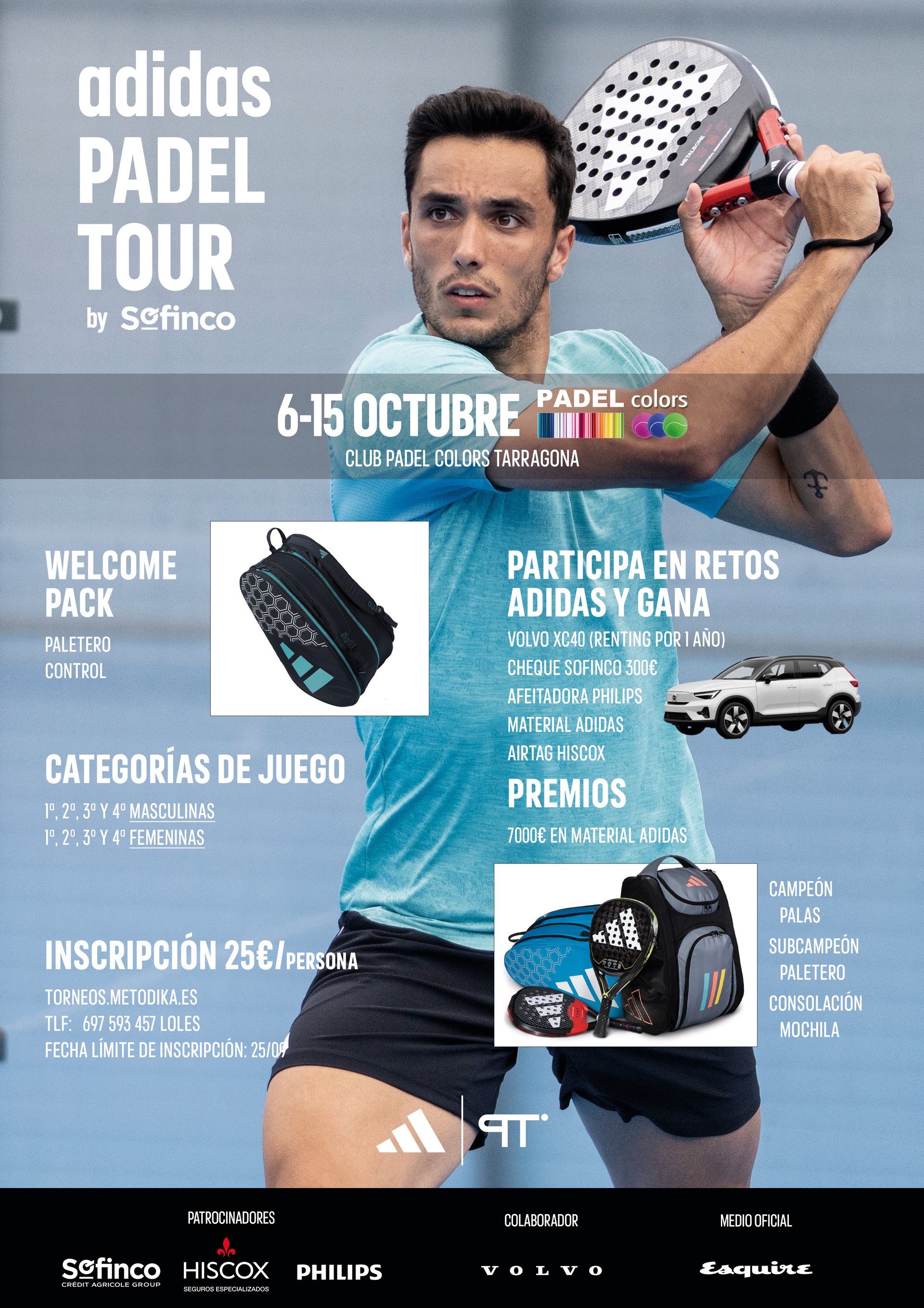 Torneo adidas padel tour Padel Colors tarragona