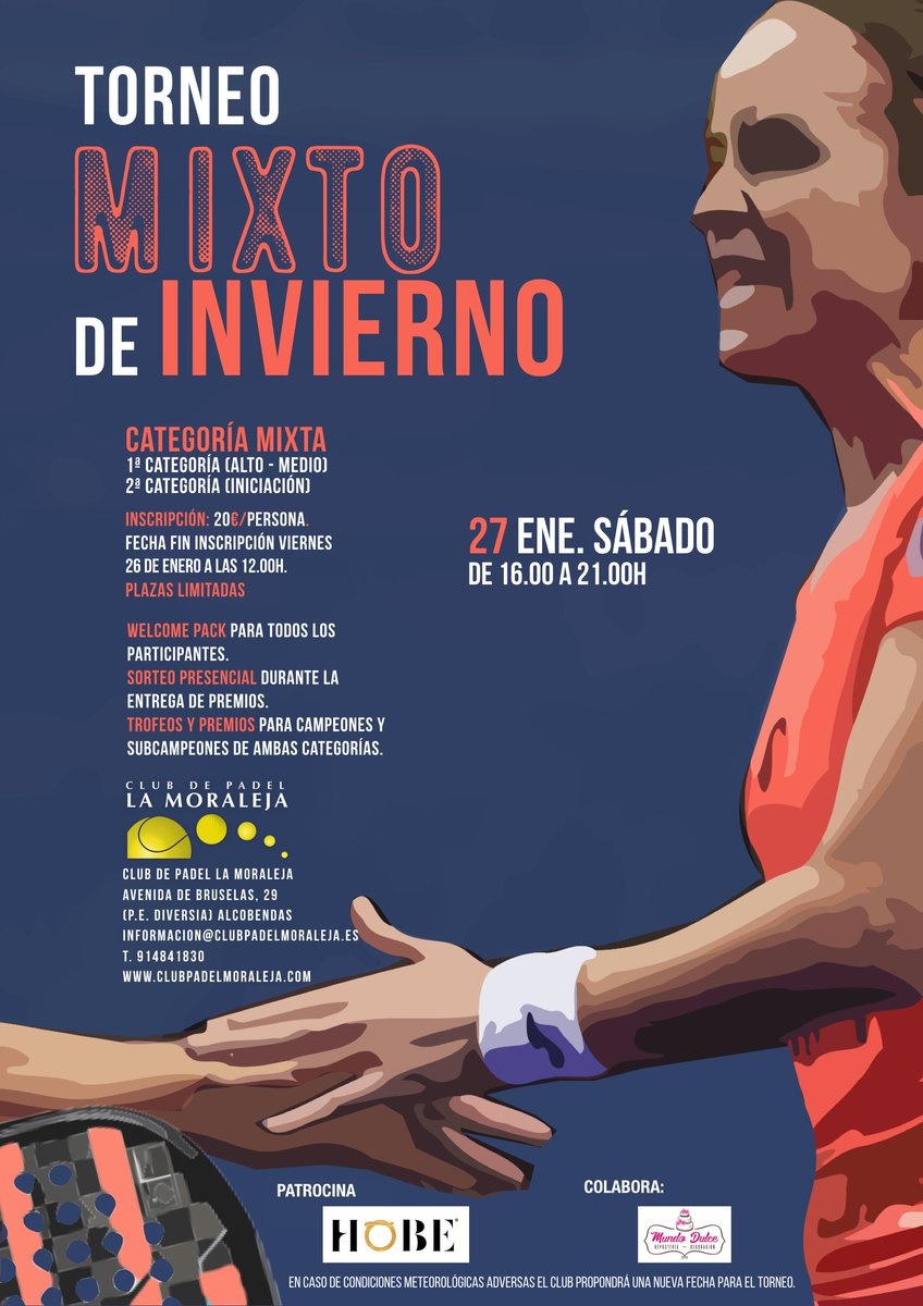 Torneo mixto CP Moraleja Invierno enero 2018