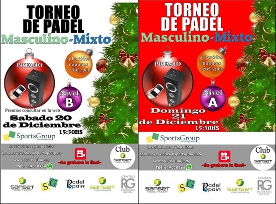 La Navidad llega al pádel amateur con Sanset Padel y SportsGroup