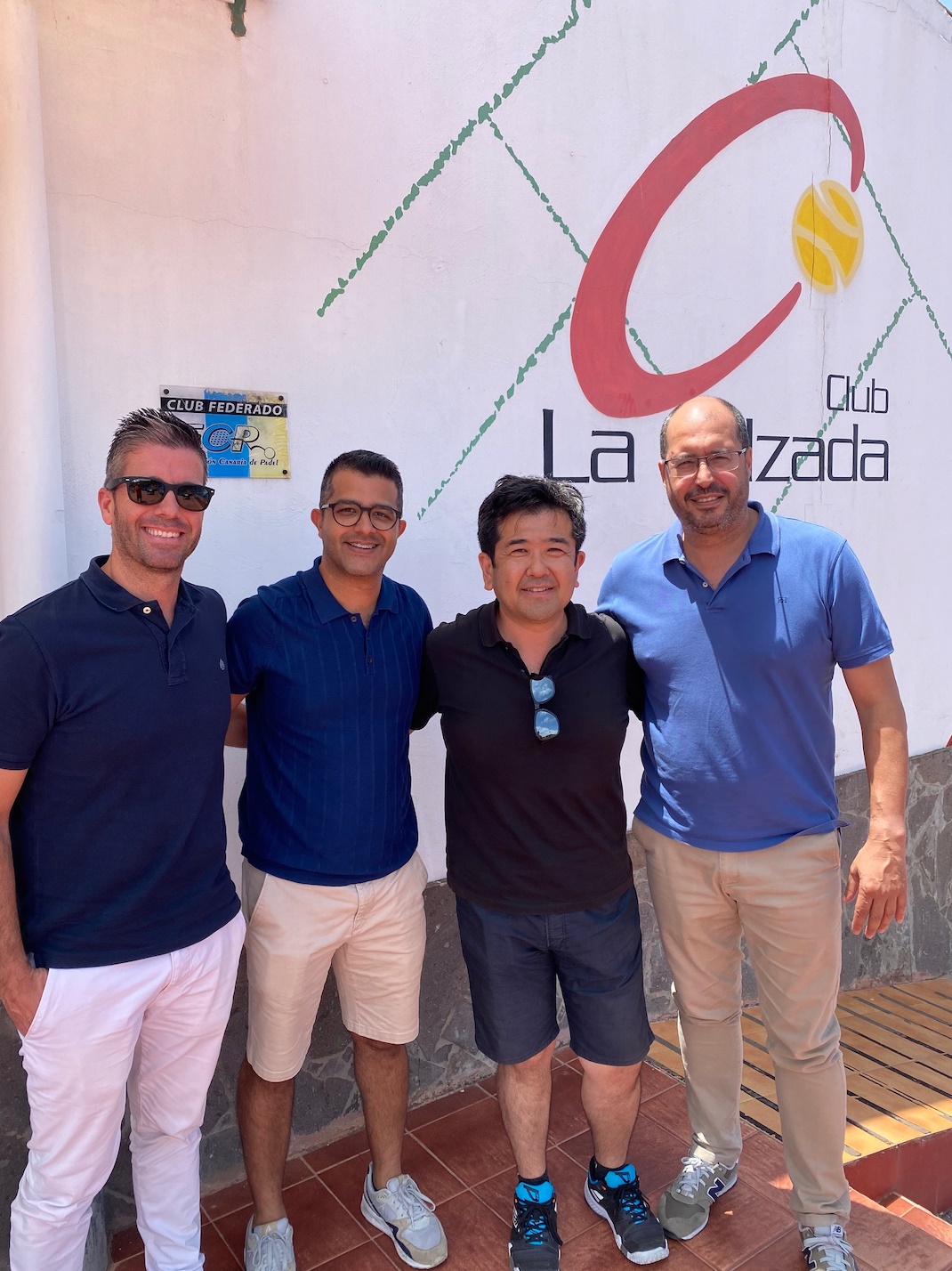 Unión Canarias y Japón entrenamiento jugadores