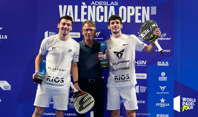 Entrega título Stupa y Di Nenno Valencia Open 2023